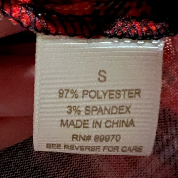 Eden & Olivia Red and Black Plaid Shirt - Picture 5 of 6